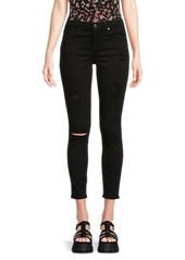 7 For All Mankind Mid Rise Skinny Ankle Jeans