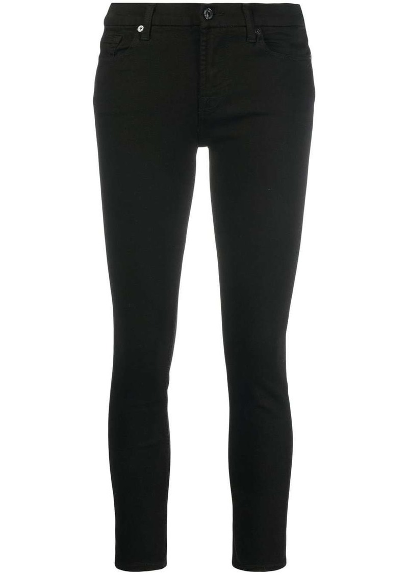 7 For All Mankind mid-rise skinny jeans