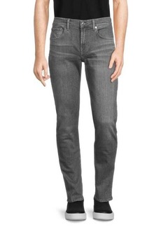 7 For All Mankind Mid Rise Slim Tapered Jeans