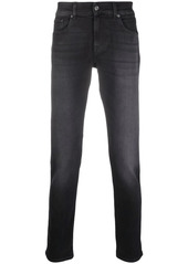 7 For All Mankind mid-rise straight-leg jeans