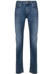 7 For All Mankind mid rise straight leg jeans