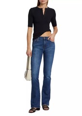 7 For All Mankind Mid-Rise Stretch Boot-Cut Jeans