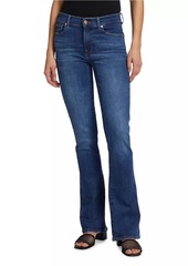 7 For All Mankind Mid-Rise Stretch Boot-Cut Jeans