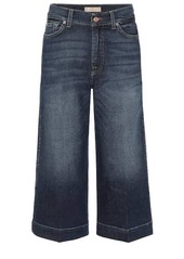 7 For All Mankind Luxe Vintage mid-rise denim culottes
