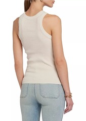 7 For All Mankind Mixed Stitch Cotton Tank