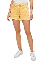 7 For All Mankind Monroe Cutoffs Shorts in Mineral Marigold