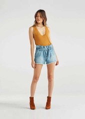 7 For All Mankind Paperbag Short in Prairie Sky