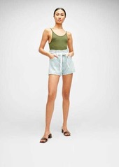 7 For All Mankind Paperbag Short with Braided Belt in Grand Street