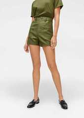 7 For All Mankind Patch Pocket Shorts in Military Green