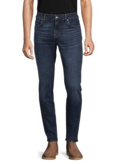7 For All Mankind Paxtyn Squiggle Mid Rise Super Skinny Jeans