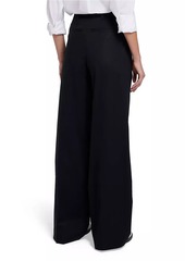 7 For All Mankind Pleated High-Rise Trousers