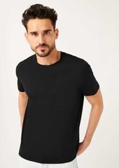 7 For All Mankind Pocket Tee In Black