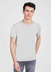 7 For All Mankind Pocket Tee In Fog