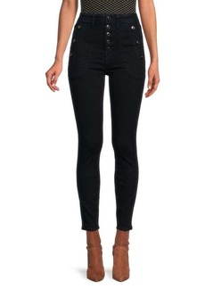 7 For All Mankind Portia Mid Rise Skinny Jeans