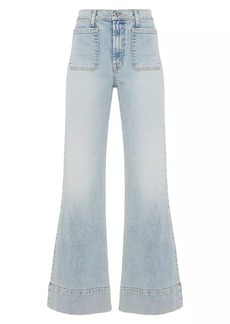 7 For All Mankind Priscilla High-Rise Wide Flare Jeans