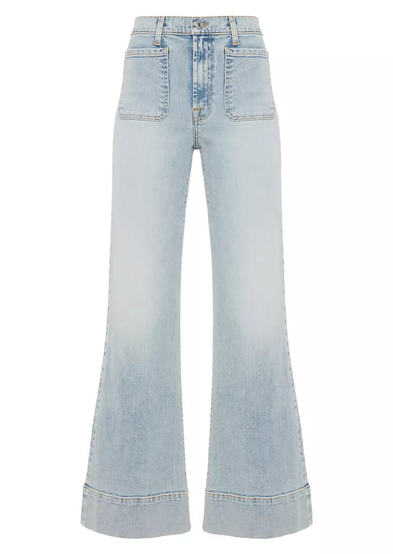 7 For All Mankind Priscilla High-Rise Wide Flare Jeans