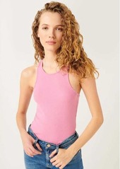 7 For All Mankind Racer Back Tank In Pop Pink