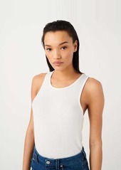 7 For All Mankind Racer Back Tank In White