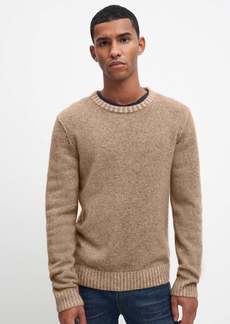 7 For All Mankind Reversible Cashmere Sweater In Camel/Black