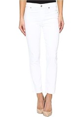 7 For All Mankind Roxanne Ankle w/ Raw Hem in White Fashion