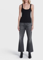 7 For All Mankind Ruffle Scoop-Neck Tank Top