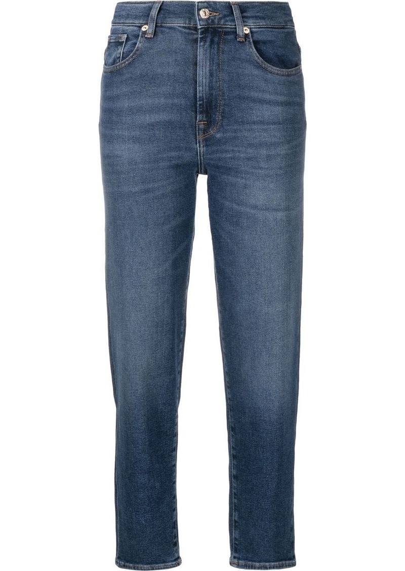 7 For All Mankind skinny cropped jeans