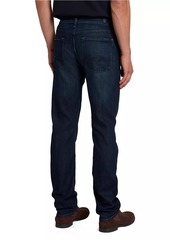7 For All Mankind Cotton-Blend Straight-Leg Jeans