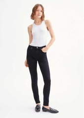 7 For All Mankind Slim Illusion Luxe High Waist Skinny in Black