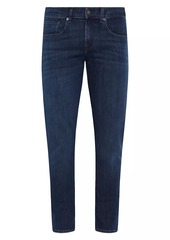 7 For All Mankind Slimmy Cotton-Blend Tapered Jeans