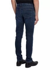 7 For All Mankind Slimmy Cotton-Blend Tapered Jeans
