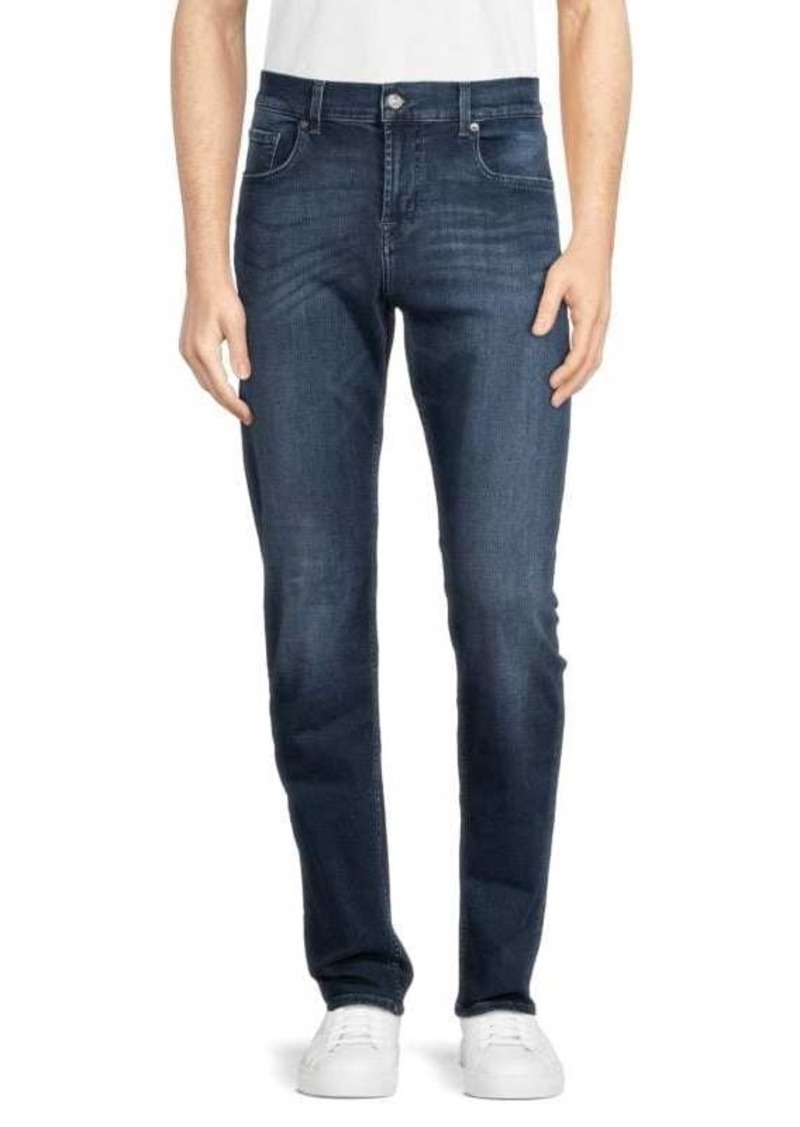 7 For All Mankind Slimmy Dark Wash Slim Straight Jeans