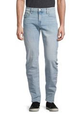 7 For All Mankind Slimmy Slim-Fit Straight-Leg Clean Pocket Jeans