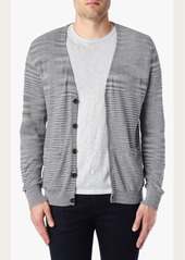 7 For All Mankind Space Dye Cardigan Sweater in Light Grey