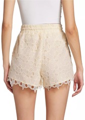 7 For All Mankind Star Lace Drawstring Shorts