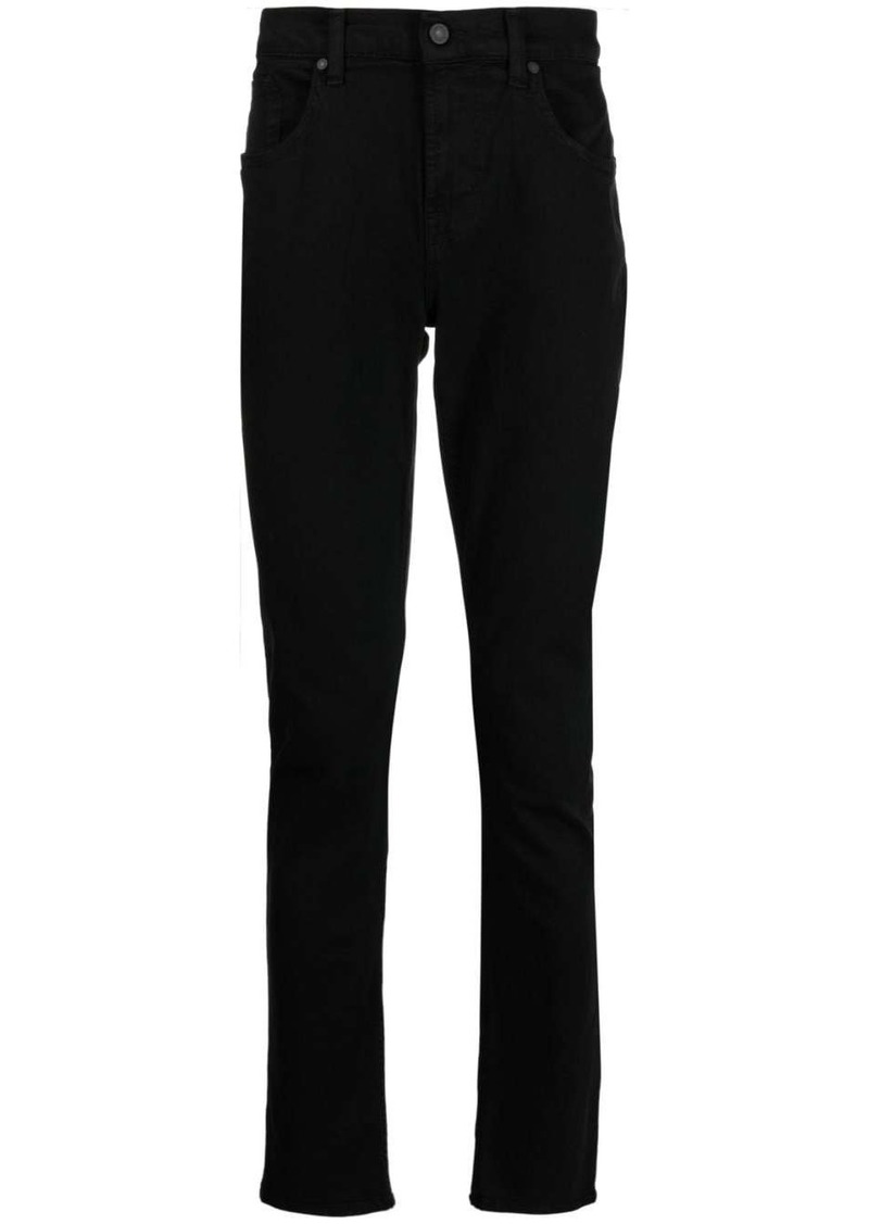 7 For All Mankind straight-leg mid-rise jeans