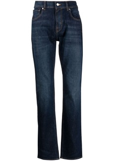 7 For All Mankind straight-leg washed jeans