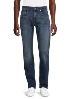 7 For All Mankind Straight Squiggle High Rise Jeans