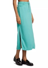 7 For All Mankind Stretch Denim Midi-Skirt