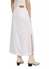 7 For All Mankind Stretch Denim Midi-Skirt