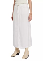 7 For All Mankind Stretch Denim Midi-Skirt