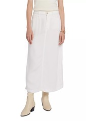 7 For All Mankind Stretch Denim Midi-Skirt