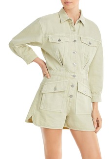 7 For All Mankind Surplus Womens Utility Pockets Romper
