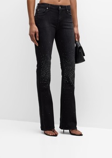 7 For All Mankind Tailorless Bootcut Jeans with Crystals 