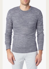 7 For All Mankind Textured Crew Neck Sweater in Heather Blue