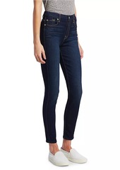 7 For All Mankind The High-Rise Ankle Skinny Jeans