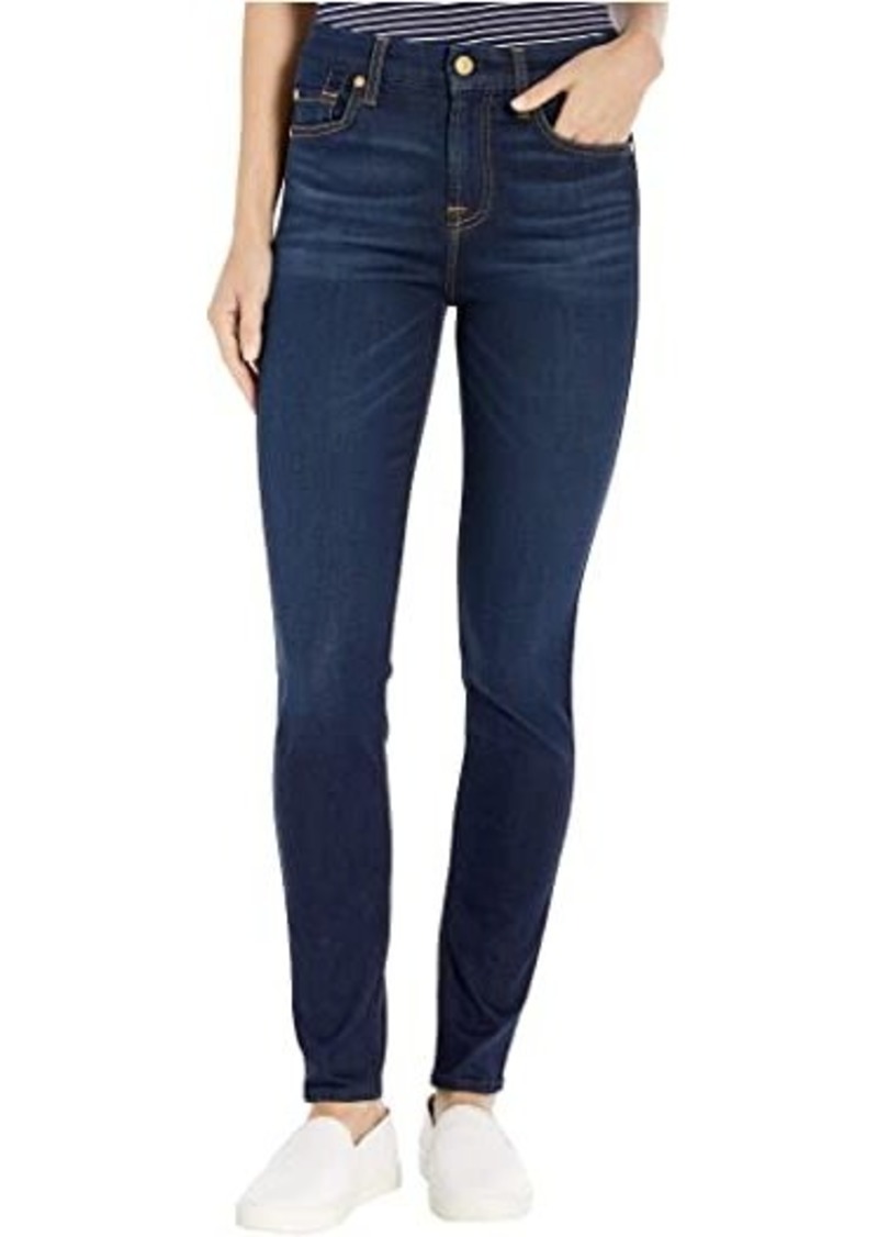 7 For All Mankind The High-Waist Ankle Skinny in Slim Illusion Tried & True