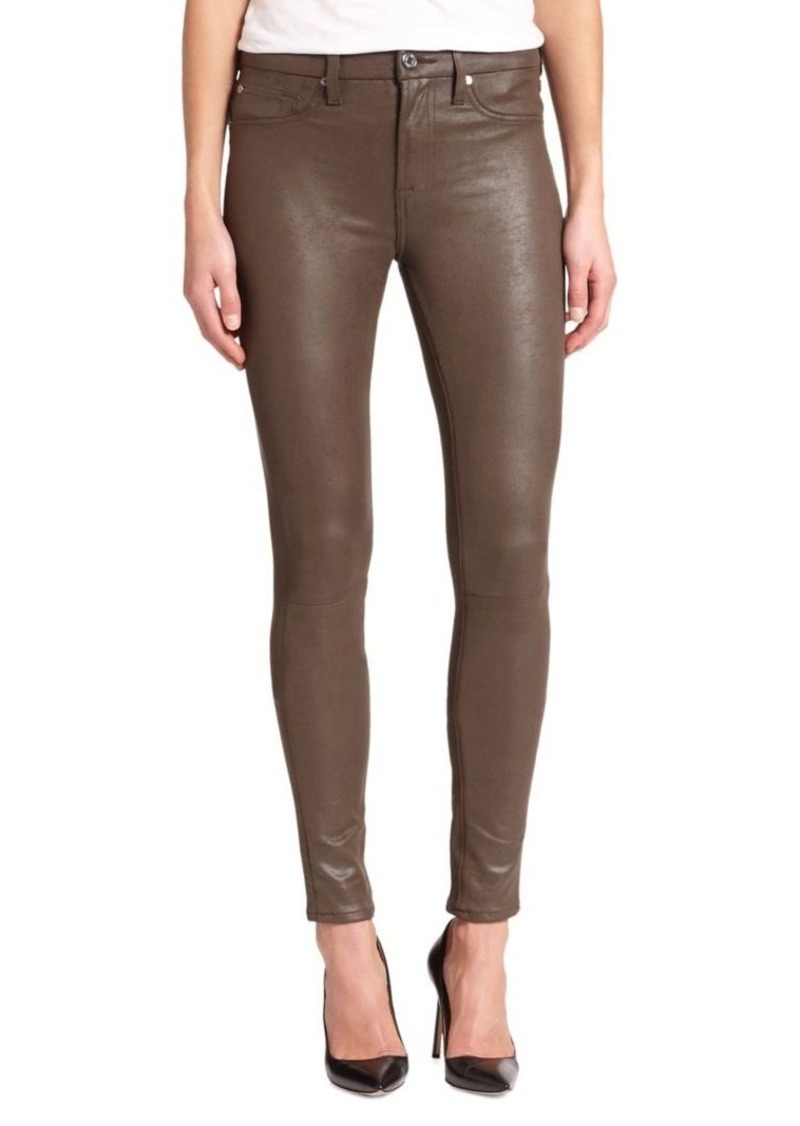 7 For All Mankind The Leather-Like Coated Skinny Jeans | Denim