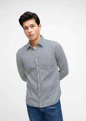7 For All Mankind Utilitarian Button Down Shirt in Calico Stripe