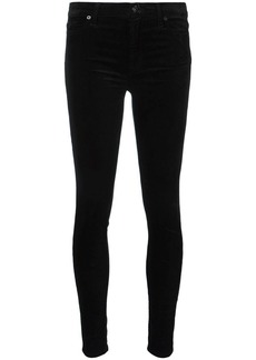 7 For All Mankind velvet-effect skinny trousers