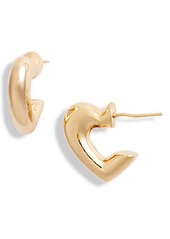 8 Other Reasons Crazy in Love Heart Huggie Hoop Earrings in Gold at Nordstrom